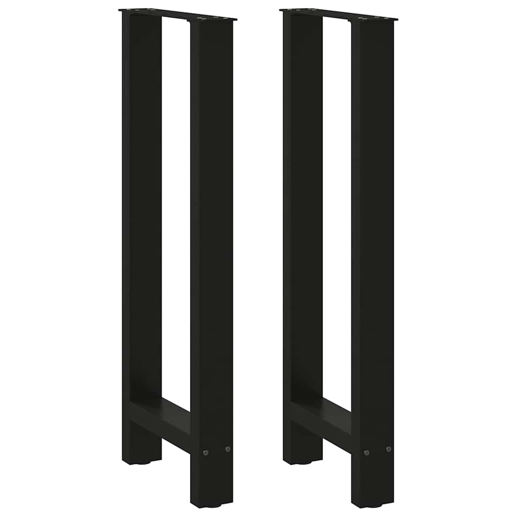 2 db fekete acél bárasztal láb 40 x (100-101) cm