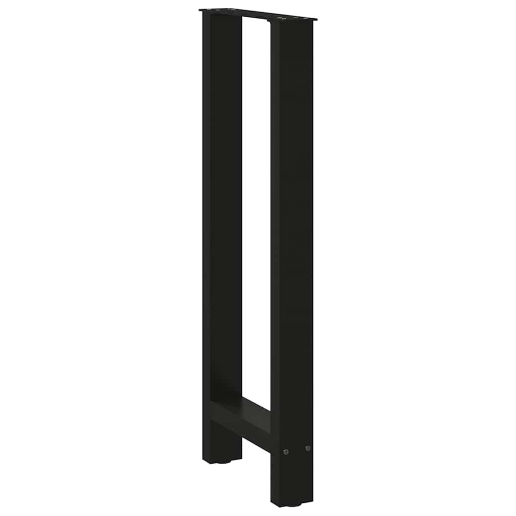 2 db fekete acél bárasztal láb 40 x (100-101) cm