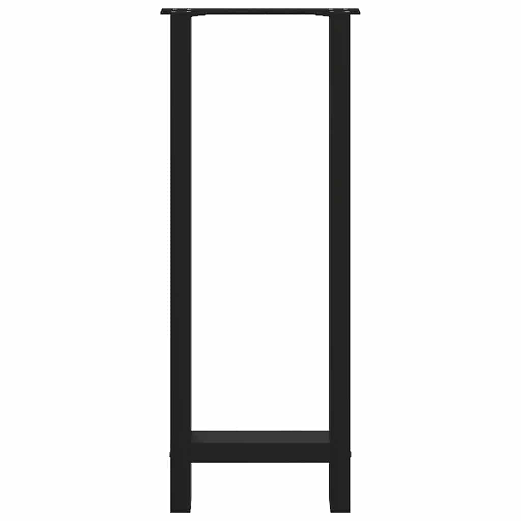 2 db fekete acél bárasztal láb 40 x (100-101) cm