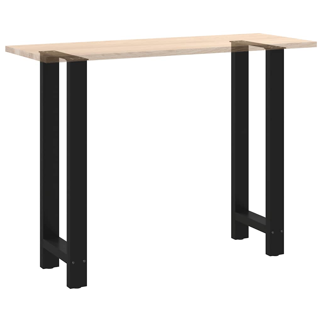 2 db fekete acél bárasztal láb 40 x (100-101) cm