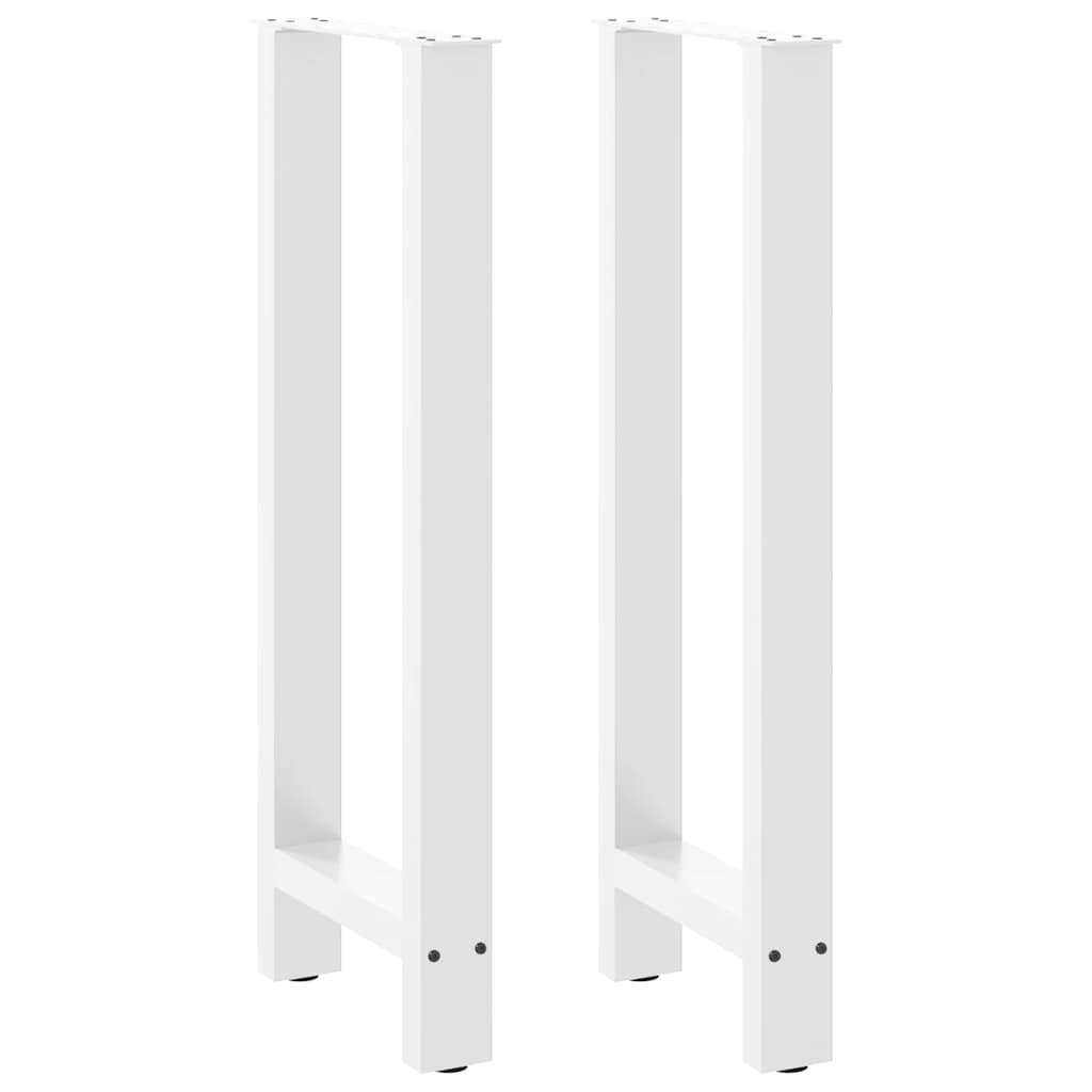 2 db fehér bárasztal láb 40 x (100-101) cm acél