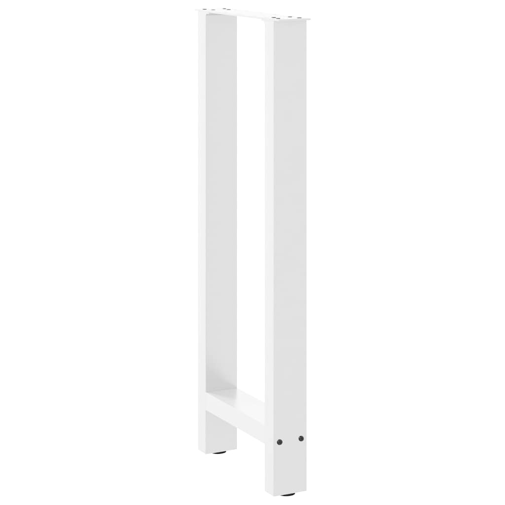 2 db fehér bárasztal láb 40 x (100-101) cm acél