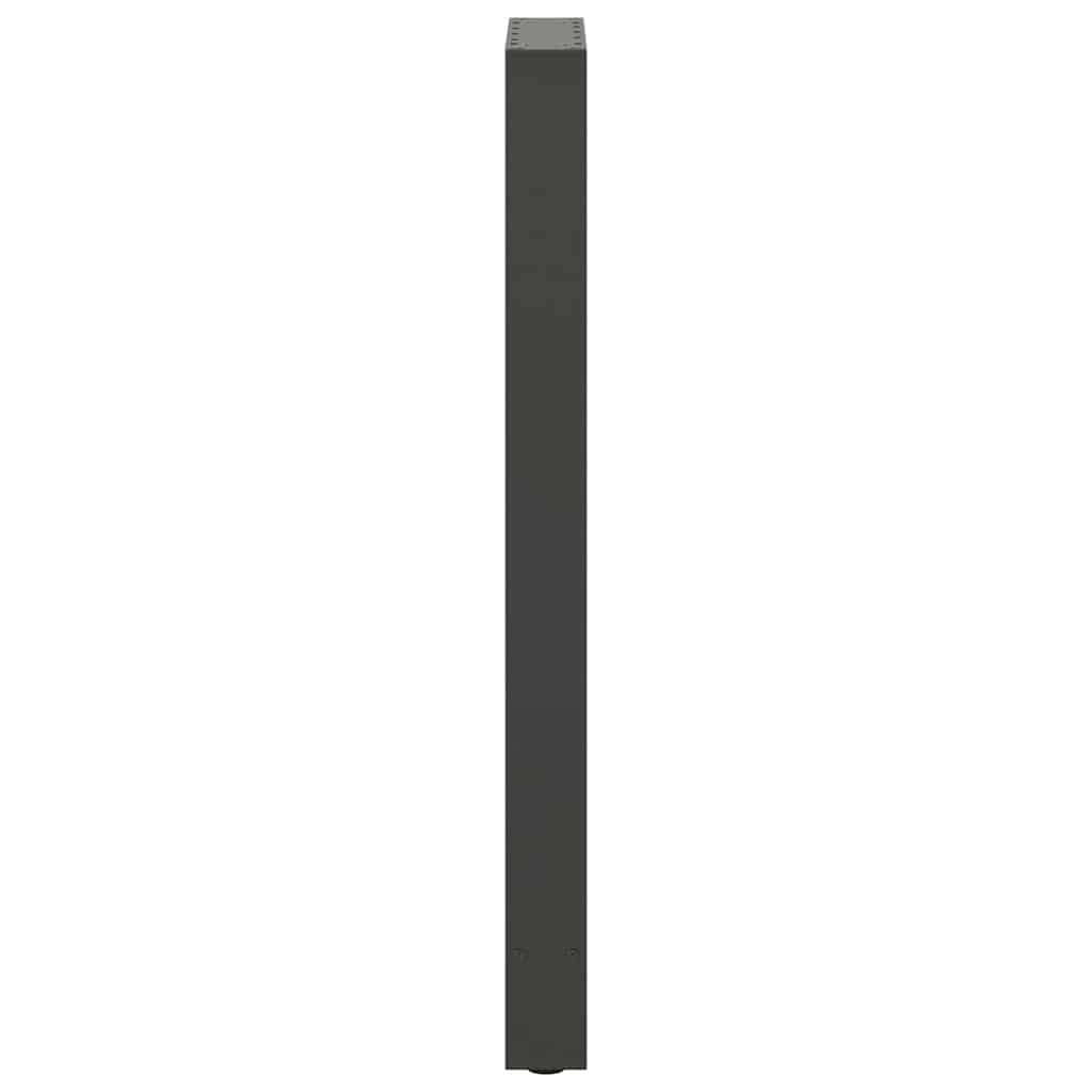 2 db antracitszürke acél bárasztalláb 40x(100-101) cm