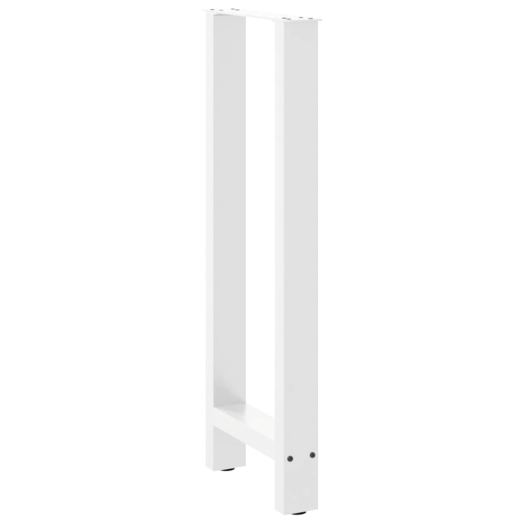 2 db fehér bárasztal láb 50 x (100-101) cm acél