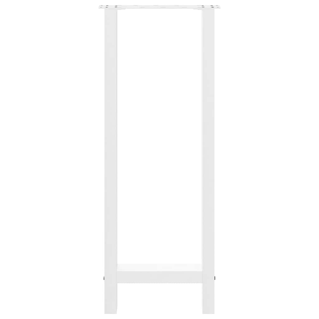 2 db fehér bárasztal láb 50 x (100-101) cm acél