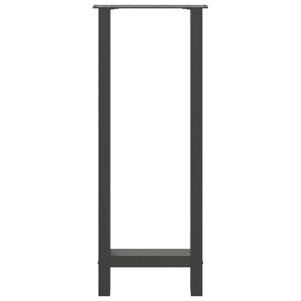 2 db antracitszürke acél bárasztalláb 50x(100-101) cm