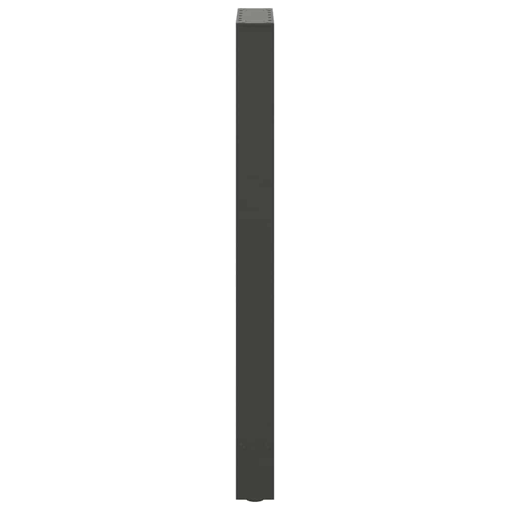 2 db antracitszürke acél bárasztalláb 50x(100-101) cm