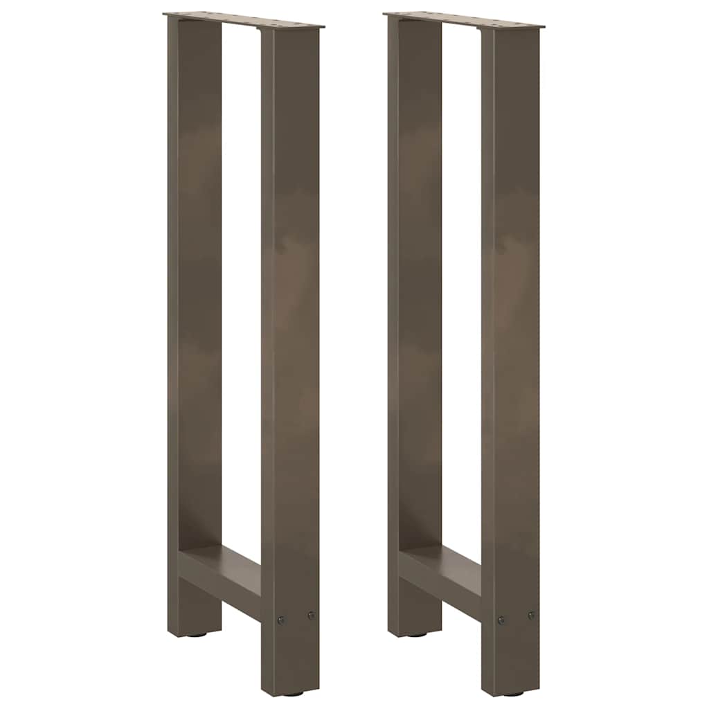 2 db natúr acél bárasztalláb 50x(100-101) cm
