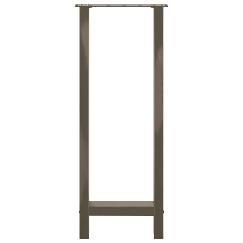 2 db natúr acél bárasztalláb 50x(100-101) cm