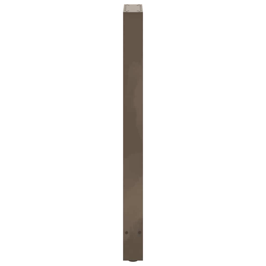 2 db natúr acél bárasztalláb 50x(100-101) cm