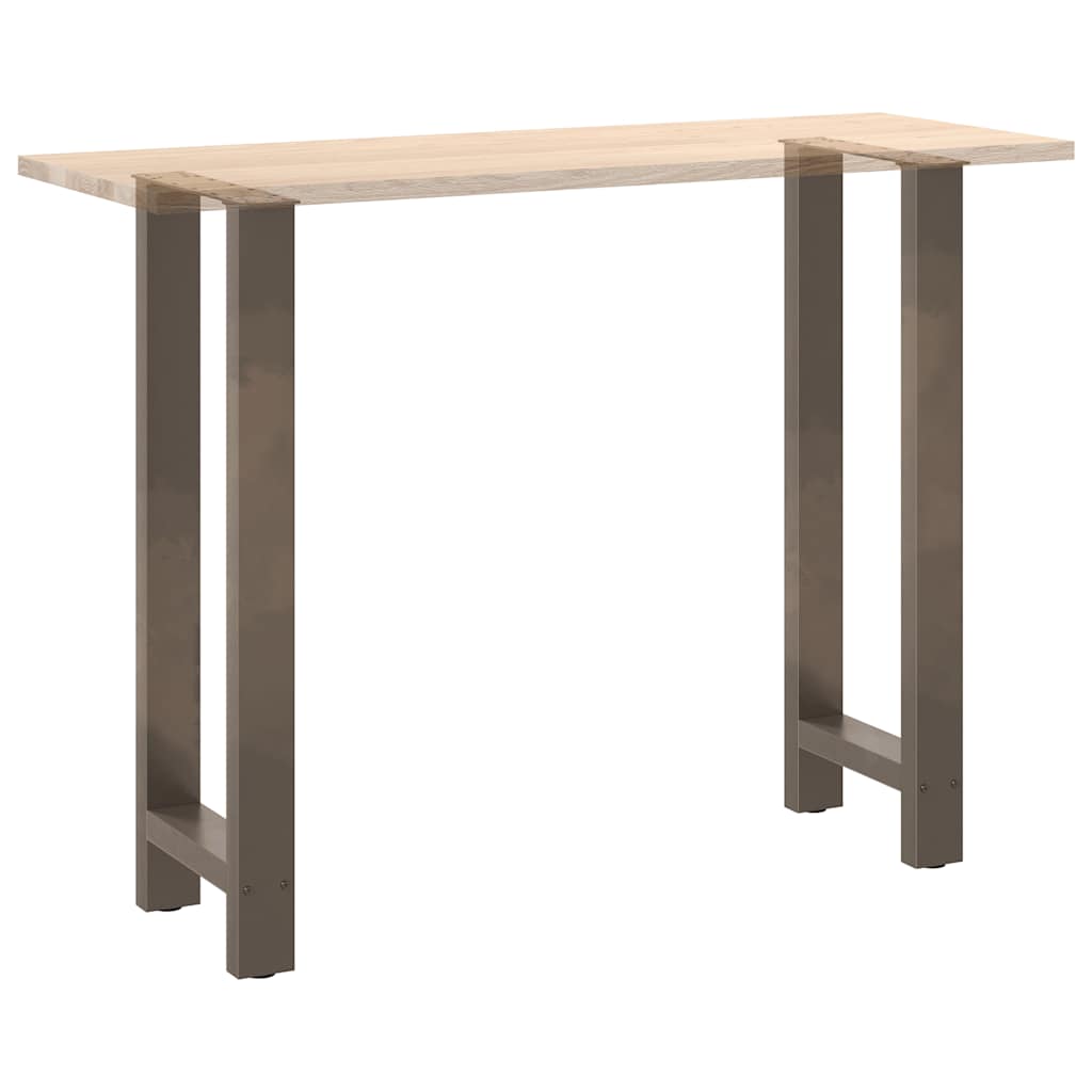 2 db natúr acél bárasztalláb 50x(100-101) cm