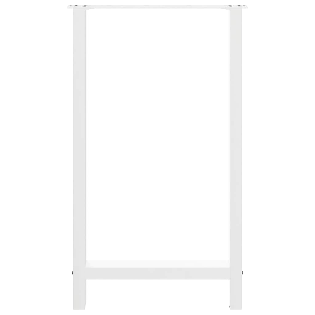 2 db fehér bárasztal láb 60 x (100-101) cm acél