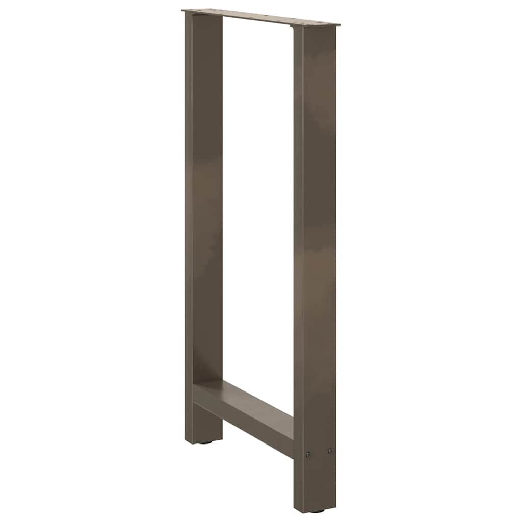 2 db natúr acél bárasztalláb 60 x (100-101) cm
