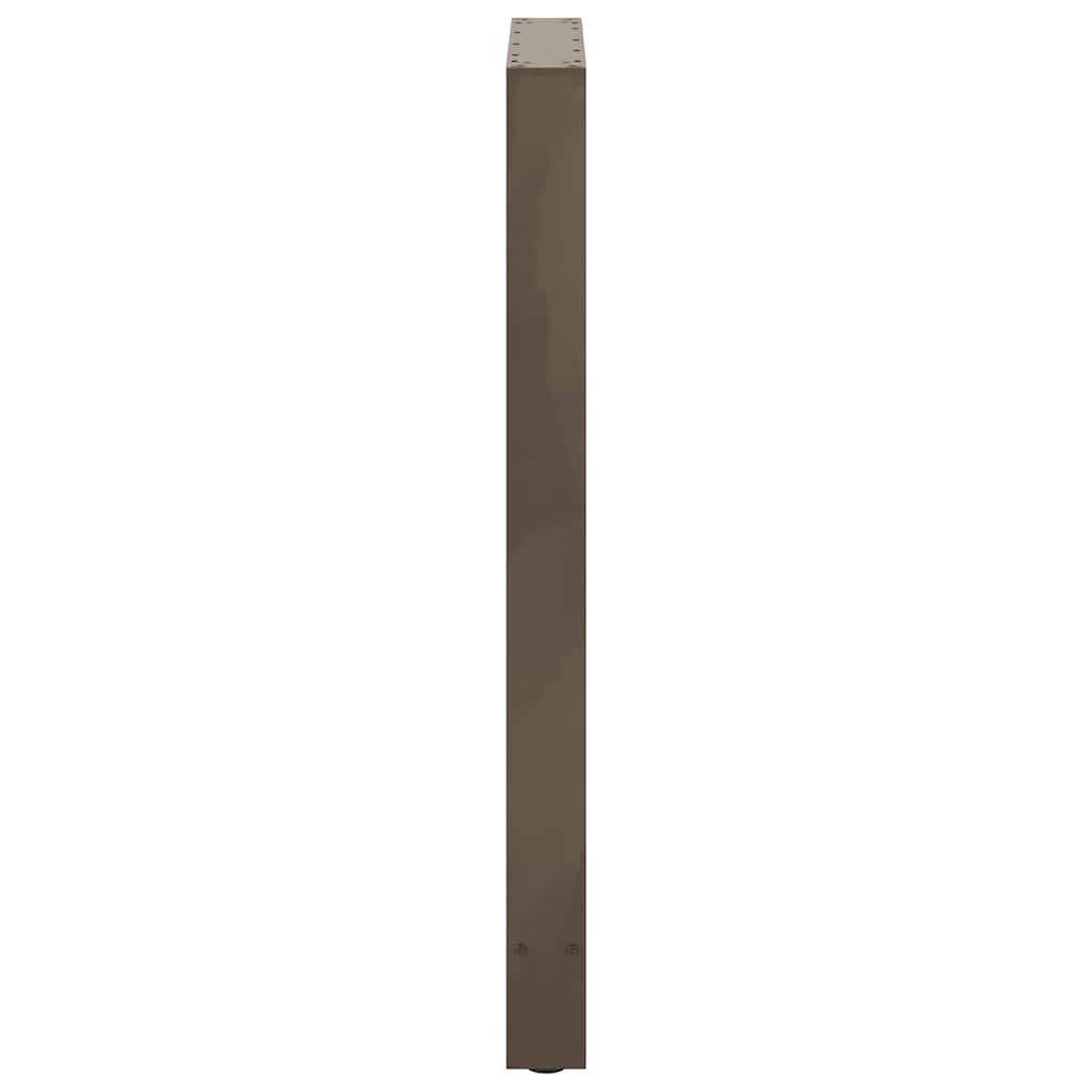 2 db natúr acél bárasztalláb 60 x (100-101) cm