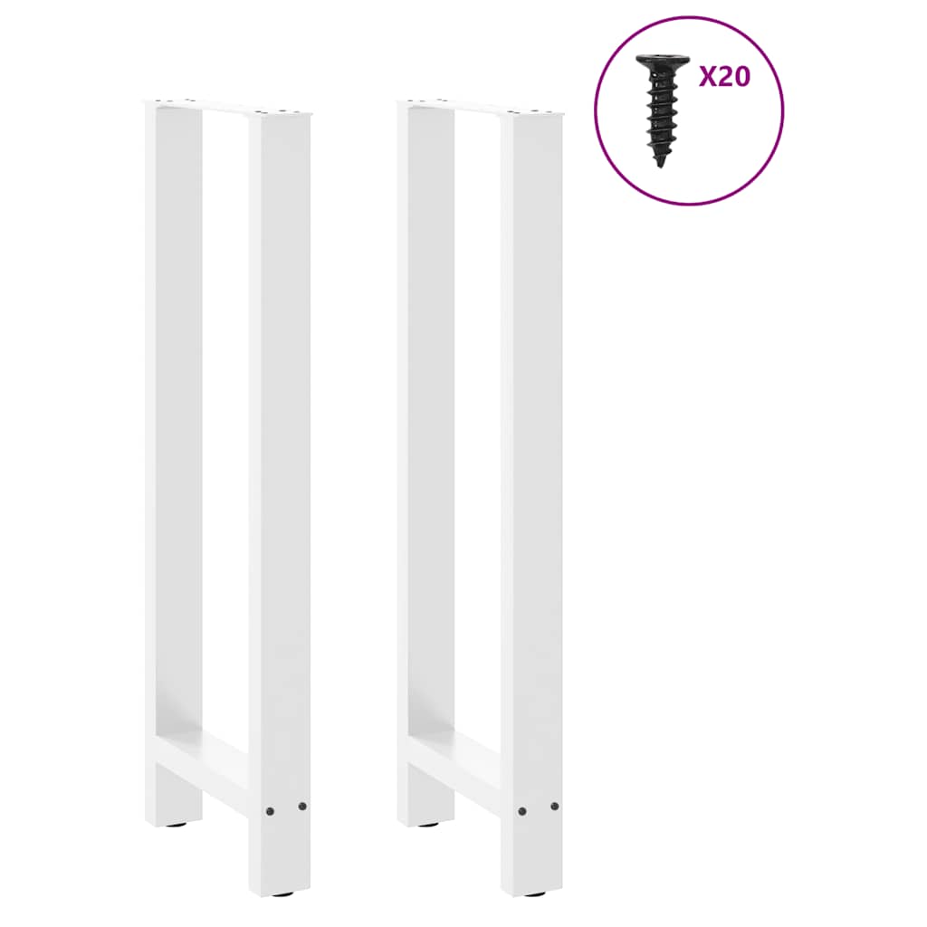 2 db fehér bárasztal láb 40 x (110-111) cm acél