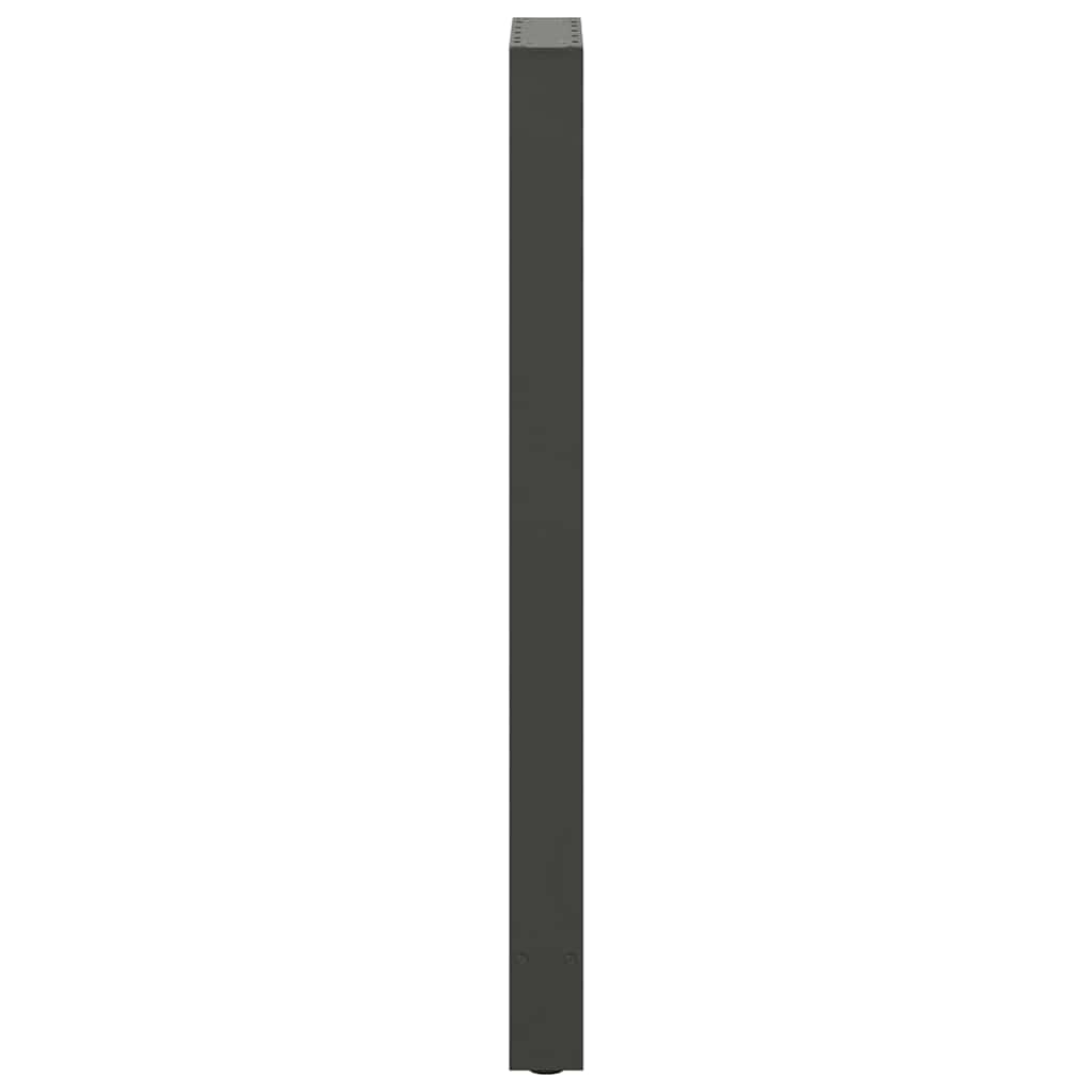 2 db antracitszürke acél bárasztalláb 40x(110-111) cm