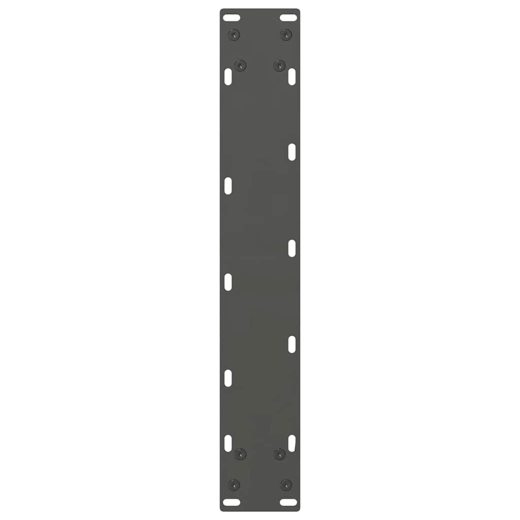 2 db antracitszürke acél bárasztalláb 40x(110-111) cm