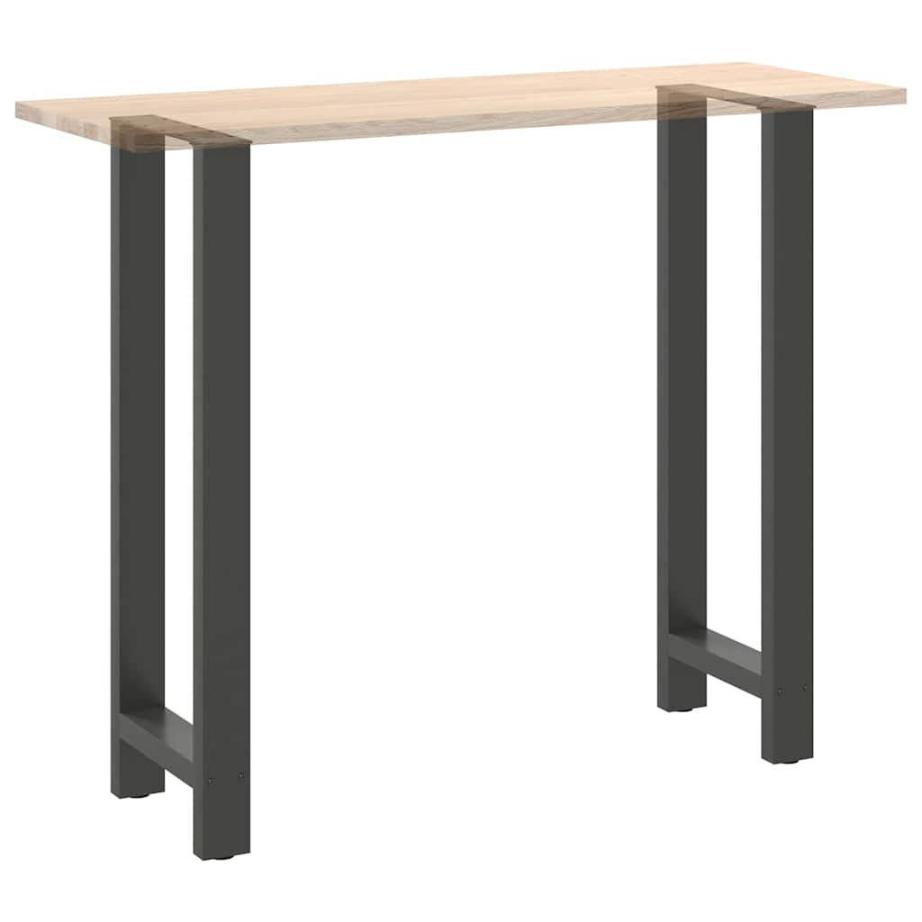 2 db antracitszürke acél bárasztalláb 40x(110-111) cm