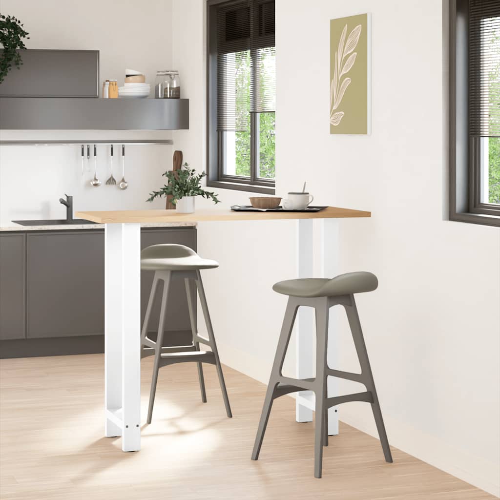 2 db fehér bárasztal láb 50 x (110-111) cm acél
