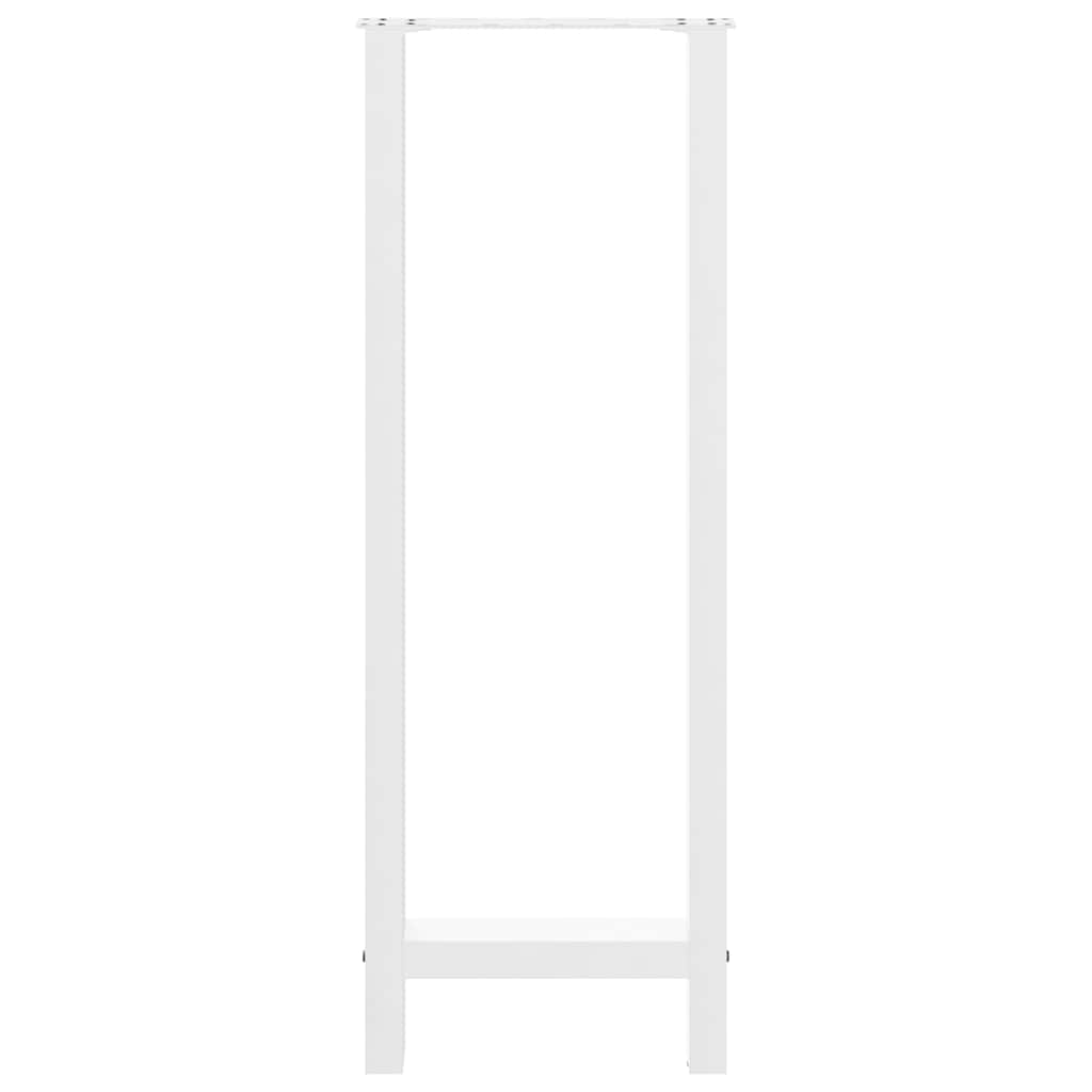 2 db fehér bárasztal láb 50 x (110-111) cm acél