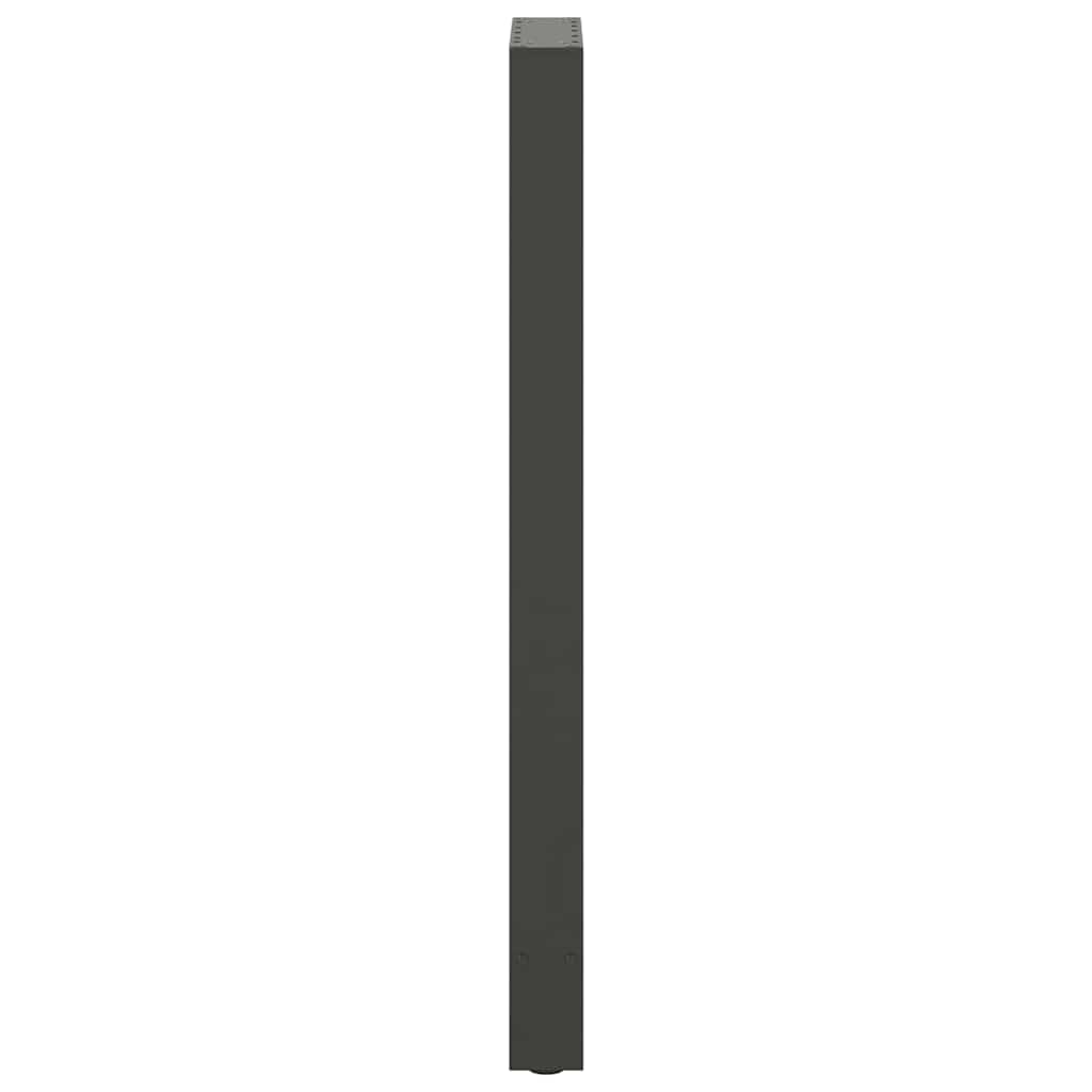 2 db antracitszürke acél bárasztalláb 50x(110-111) cm