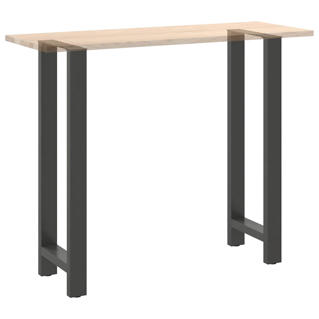 2 db antracitszürke acél bárasztalláb 50x(110-111) cm