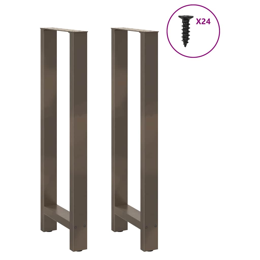 2 db natúr acél bárasztalláb 50 x (110-111) cm