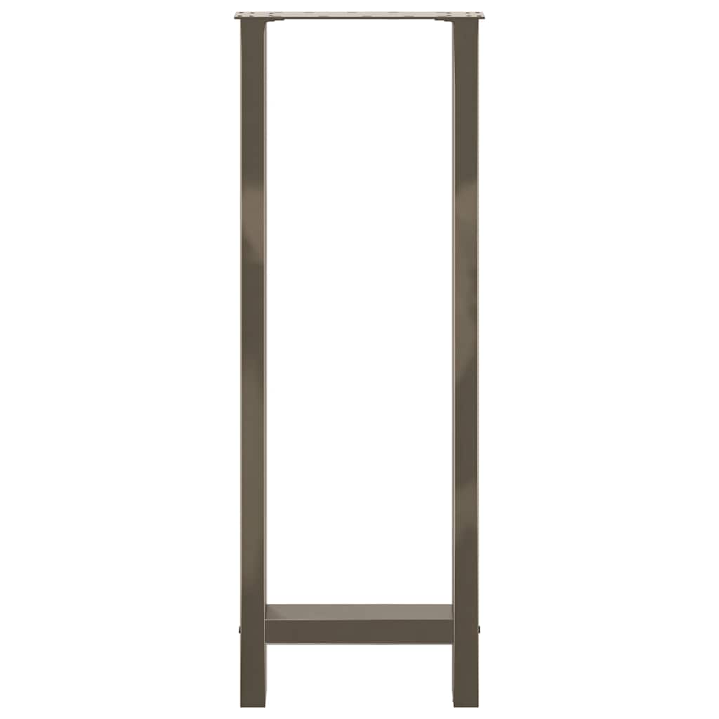 2 db natúr acél bárasztalláb 50 x (110-111) cm