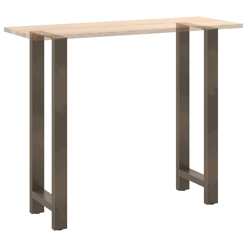 2 db natúr acél bárasztalláb 50 x (110-111) cm