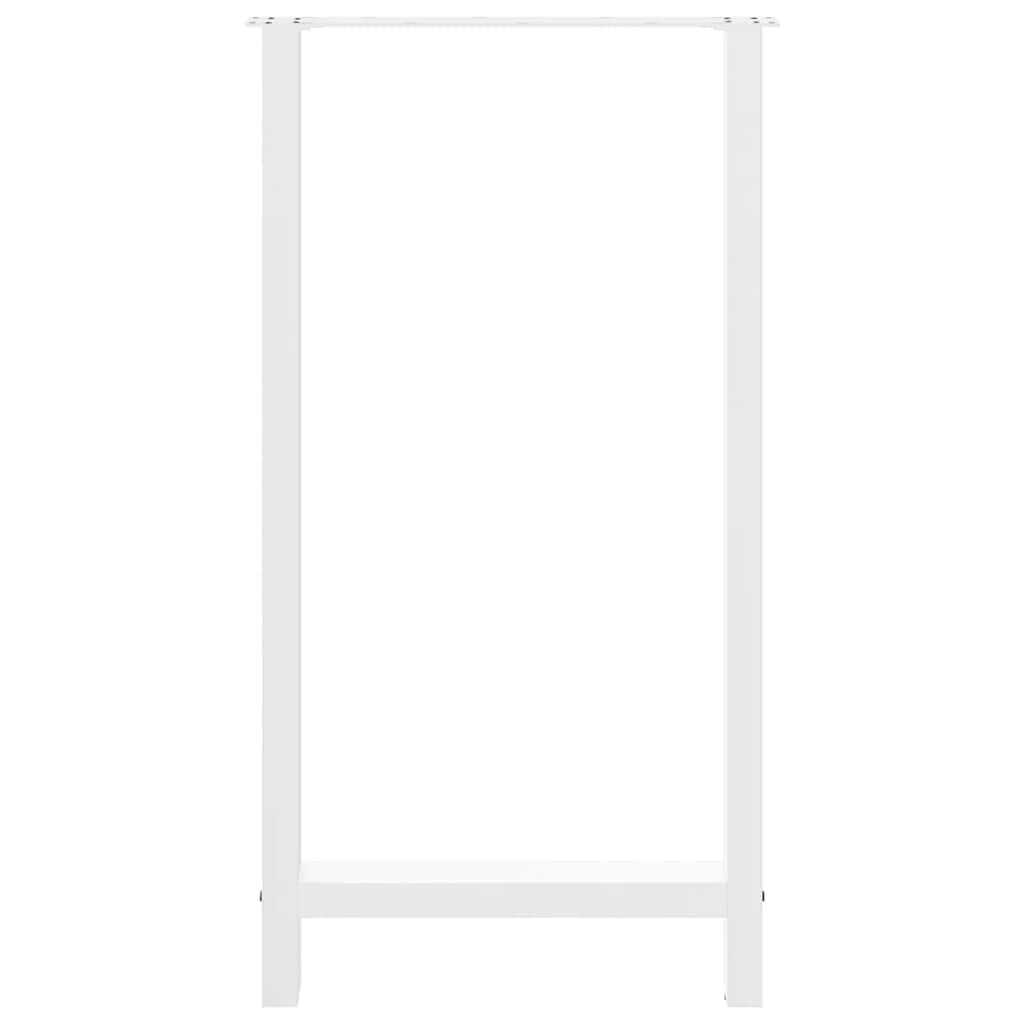 2 db fehér bárasztal láb 60 x (110-111) cm acél