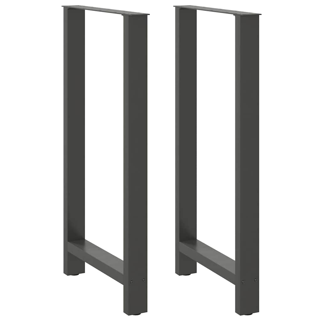 2 db antracitszürke acél bárasztalláb 60x(110-111) cm