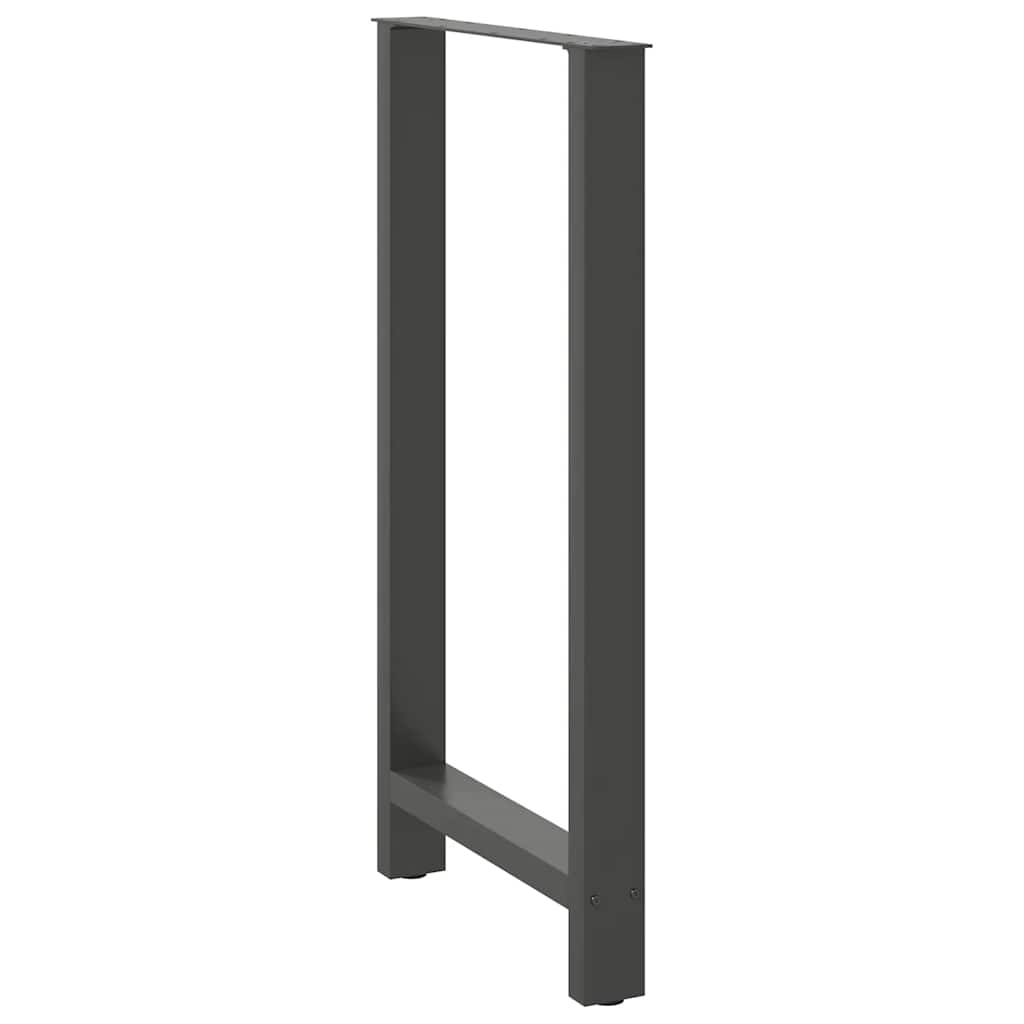 2 db antracitszürke acél bárasztalláb 60x(110-111) cm