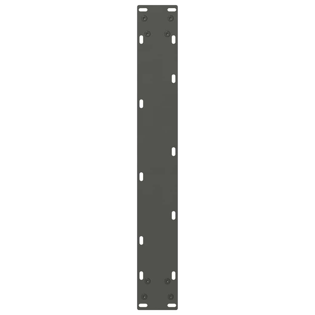 2 db antracitszürke acél bárasztalláb 60x(110-111) cm