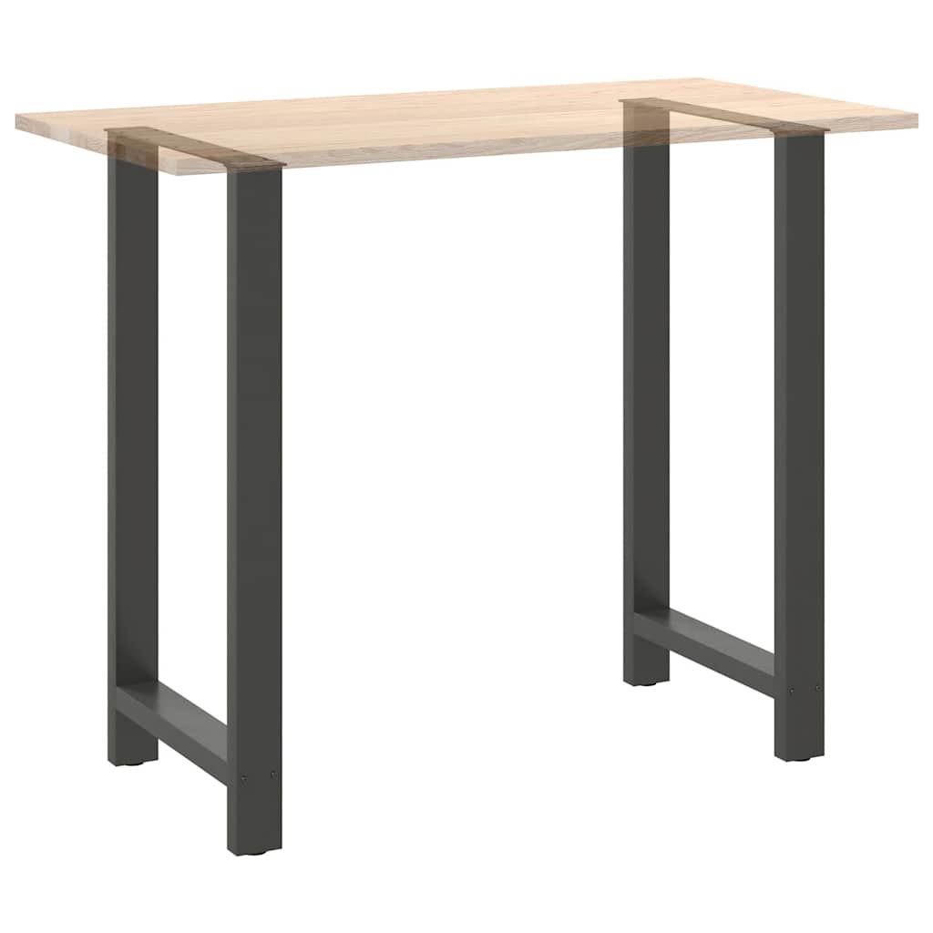 2 db antracitszürke acél bárasztalláb 60x(110-111) cm