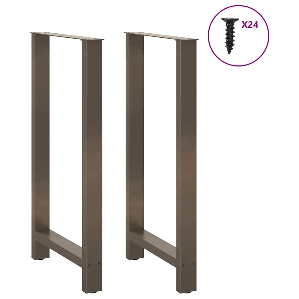 2 db natúr acél bárasztalláb 60 x (110-111) cm