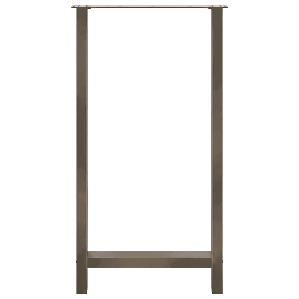 2 db natúr acél bárasztalláb 60 x (110-111) cm