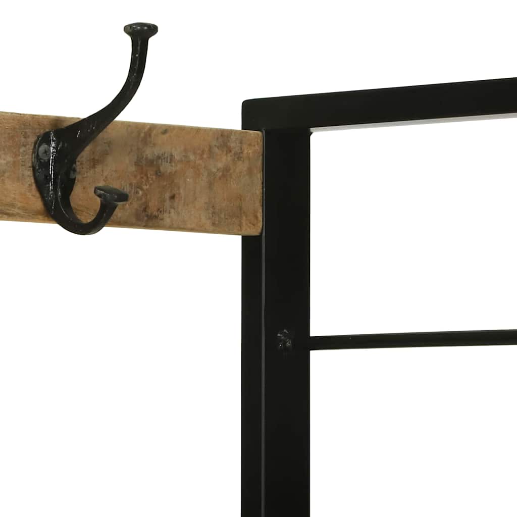 Ruhafogó fiókkal Barna 110 x 40 x 179 cm Tömör mangófa