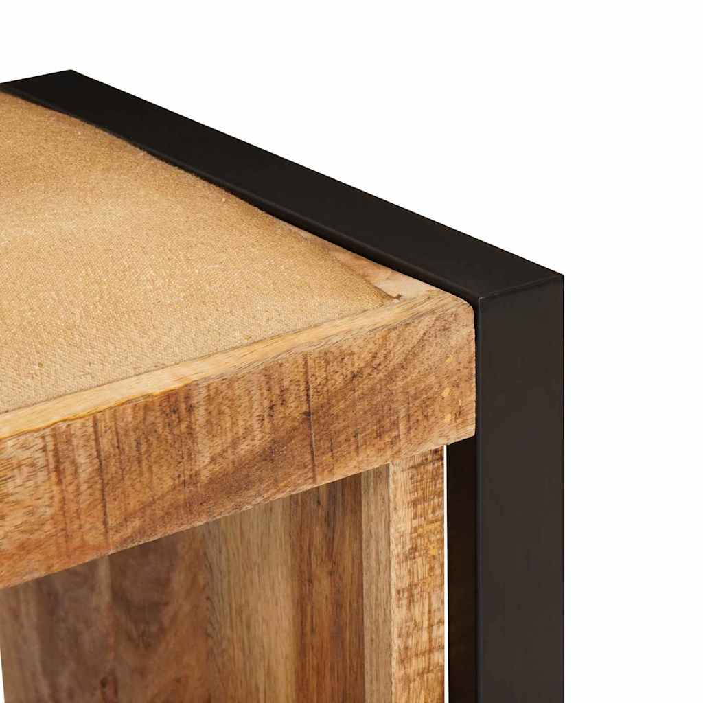 Tárolópad fiókkal Barna 80 x 35 x 40 cm Tömör mangófa