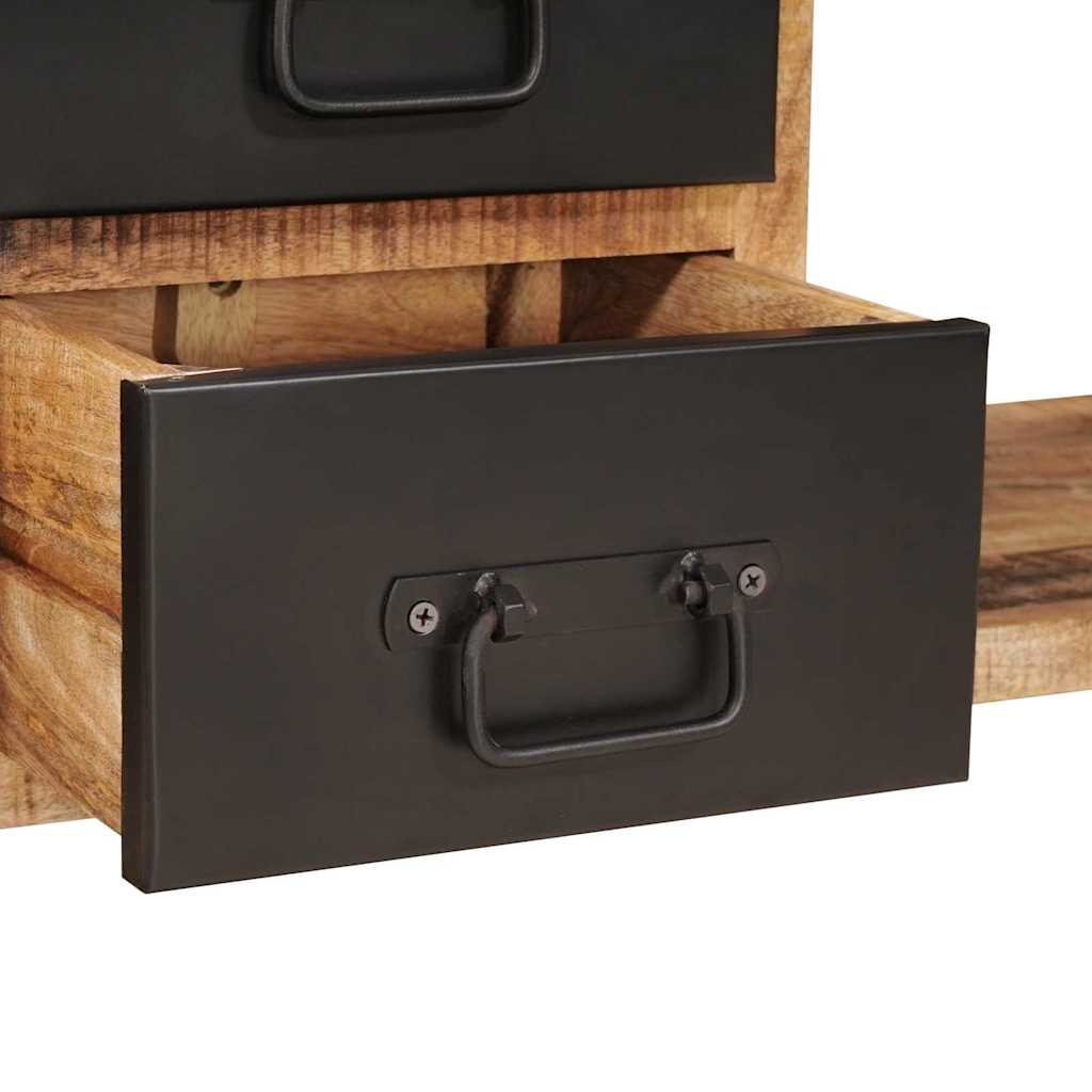 Tárolópad fiókkal Barna 80 x 35 x 40 cm Tömör mangófa