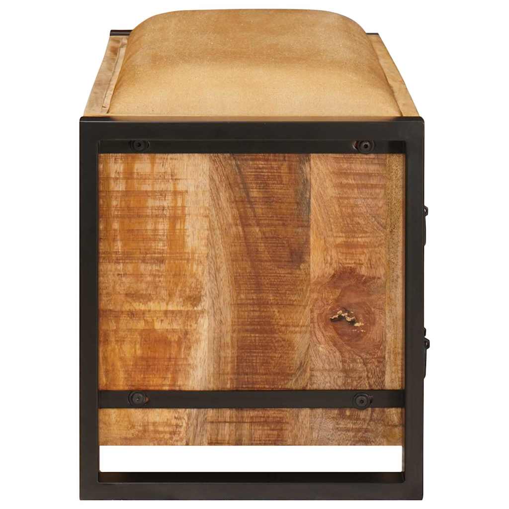 Tárolópad fiókkal Barna 80 x 35 x 40 cm Tömör mangófa