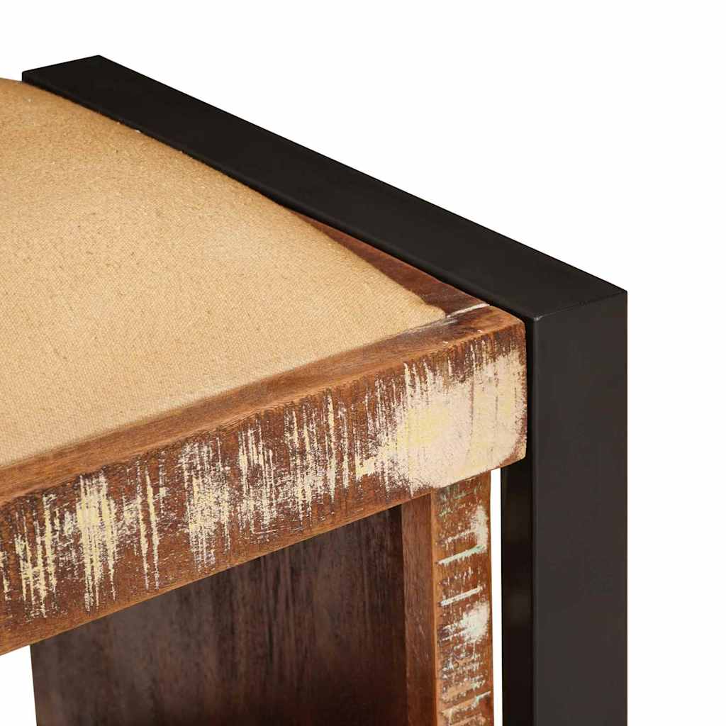Tárolópad Sokszínű 80 x 35 x 40 cm Tömör újrahasznosított fa