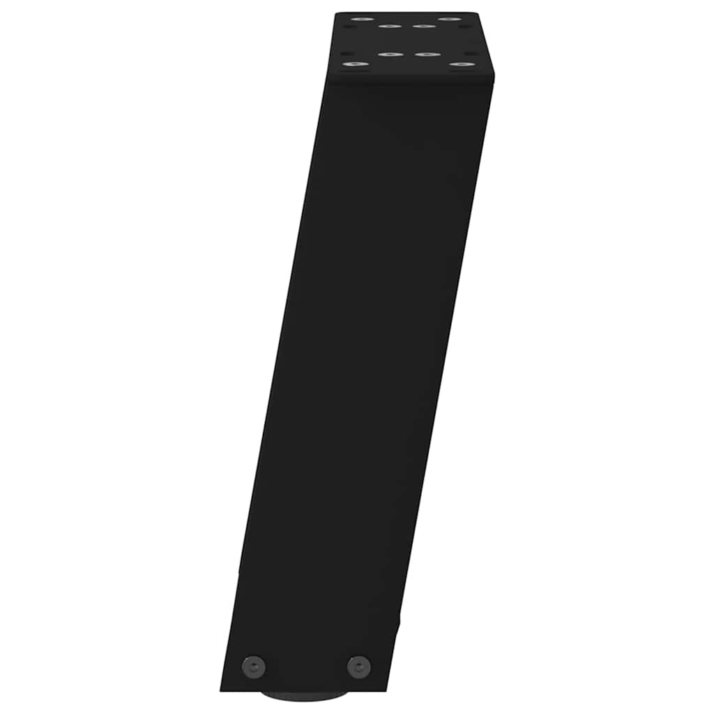 2 db U alakú fekete acél dohányzóasztal láb 30x(30-31) cm
