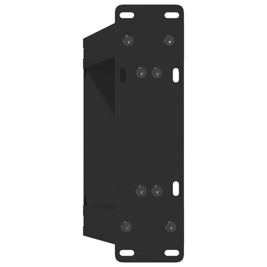 2 db U alakú fekete acél dohányzóasztal láb 30x(30-31) cm