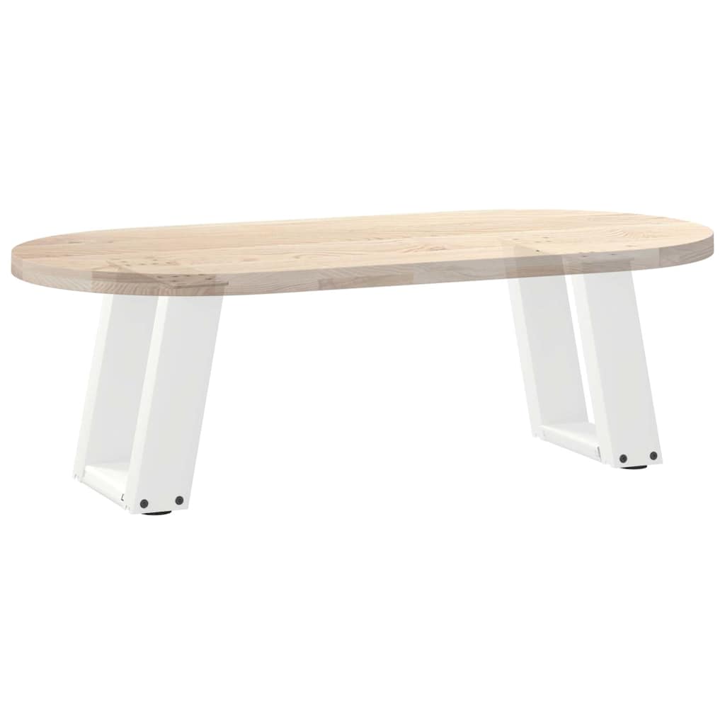 2 db U alakú fehér dohányzóasztal láb 30x(30-31) cm acél
