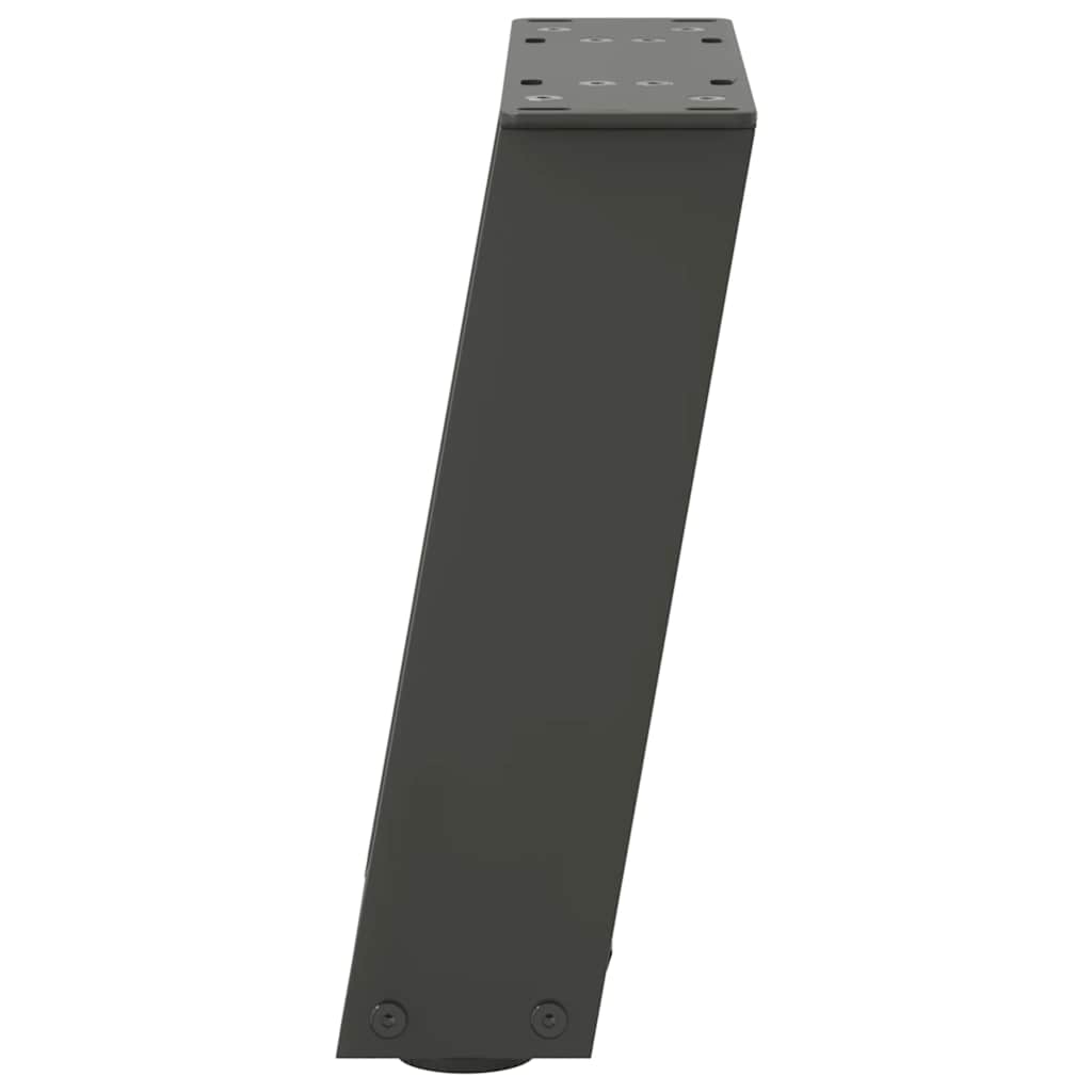 2 db antracitszürke, U alakú acél dohányzóasztal láb 30x(30-31) cm