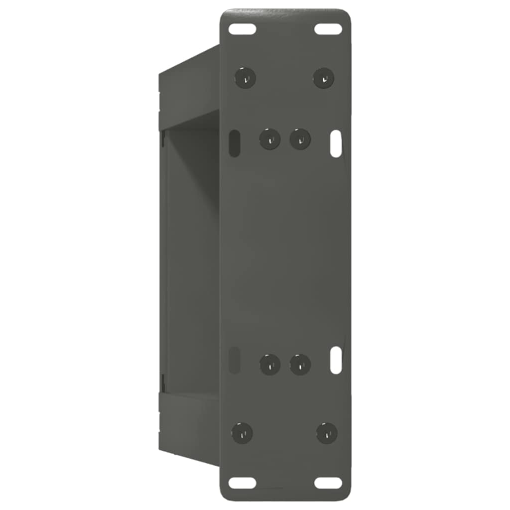 2 db antracitszürke, U alakú acél dohányzóasztal láb 30x(30-31) cm