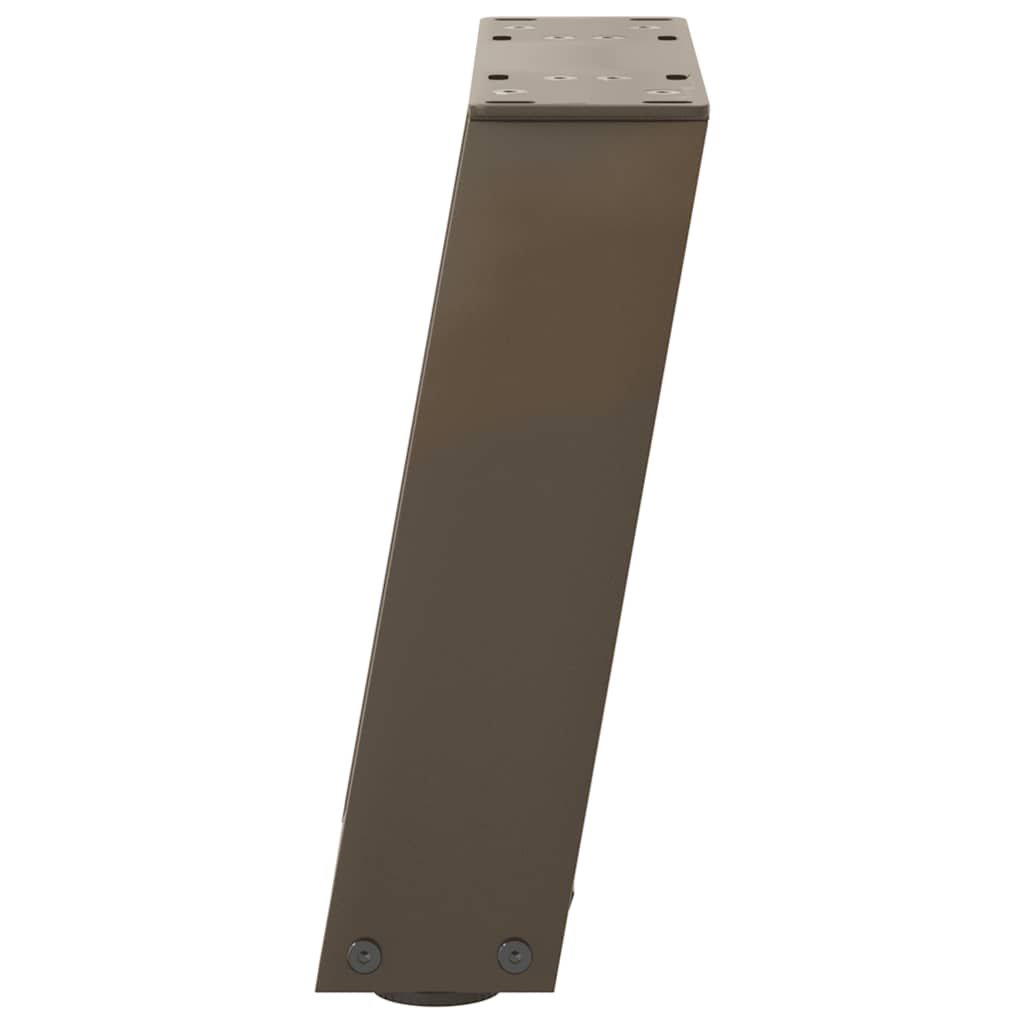 2 db U alakú natúr acél dohányzóasztal láb 30x(30-31) cm