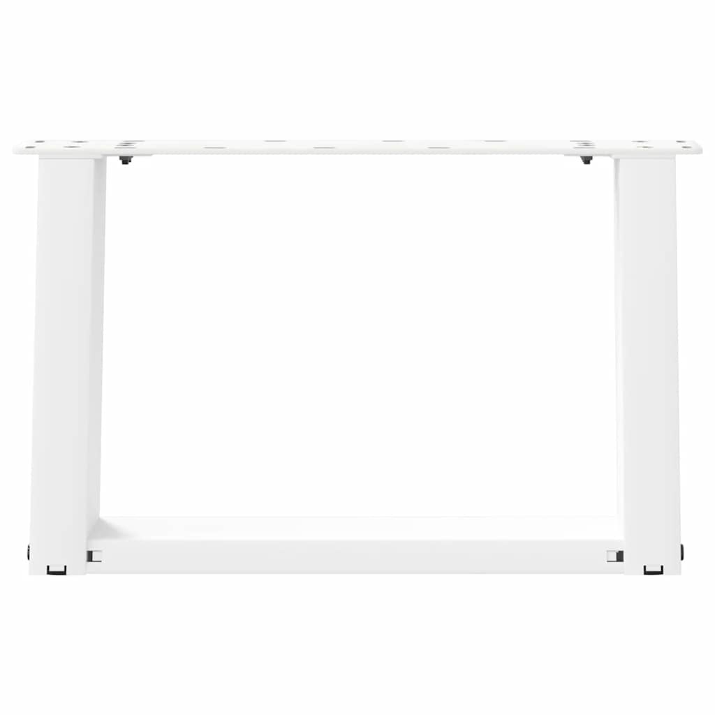 2 db U alakú dohányzóasztal láb fehér 40 x (30-31) cm acél