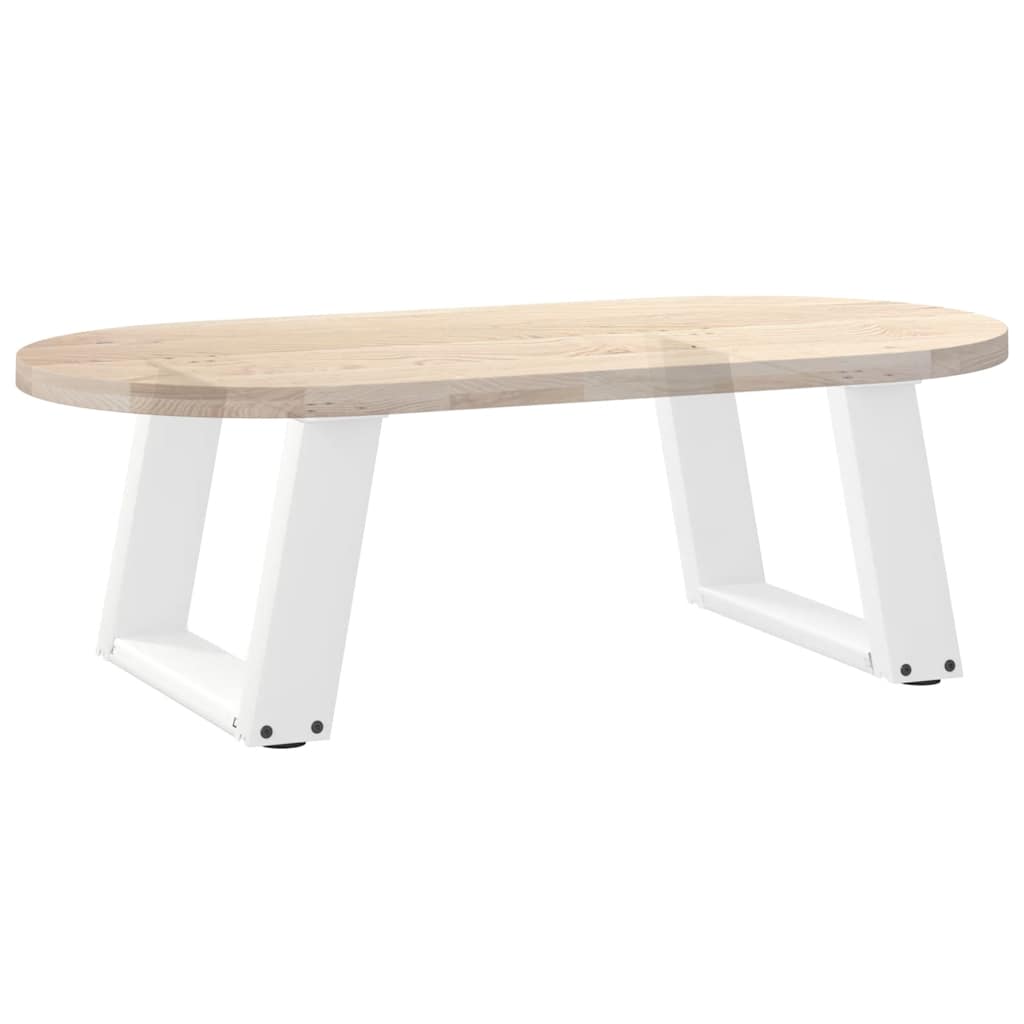2 db U alakú dohányzóasztal láb fehér 40 x (30-31) cm acél