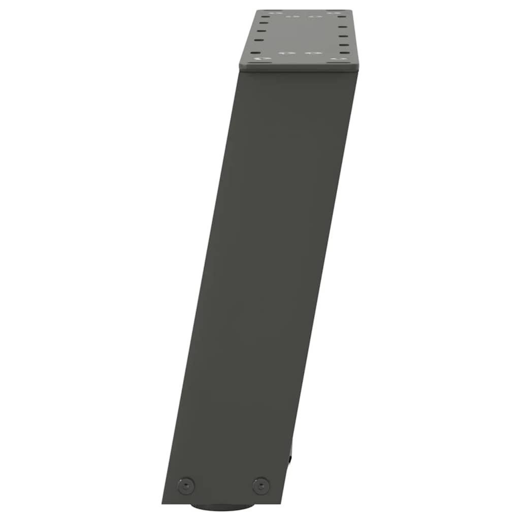 2 db antracitszürke U-alakú acél dohányzóasztal láb 40x(30-31) cm